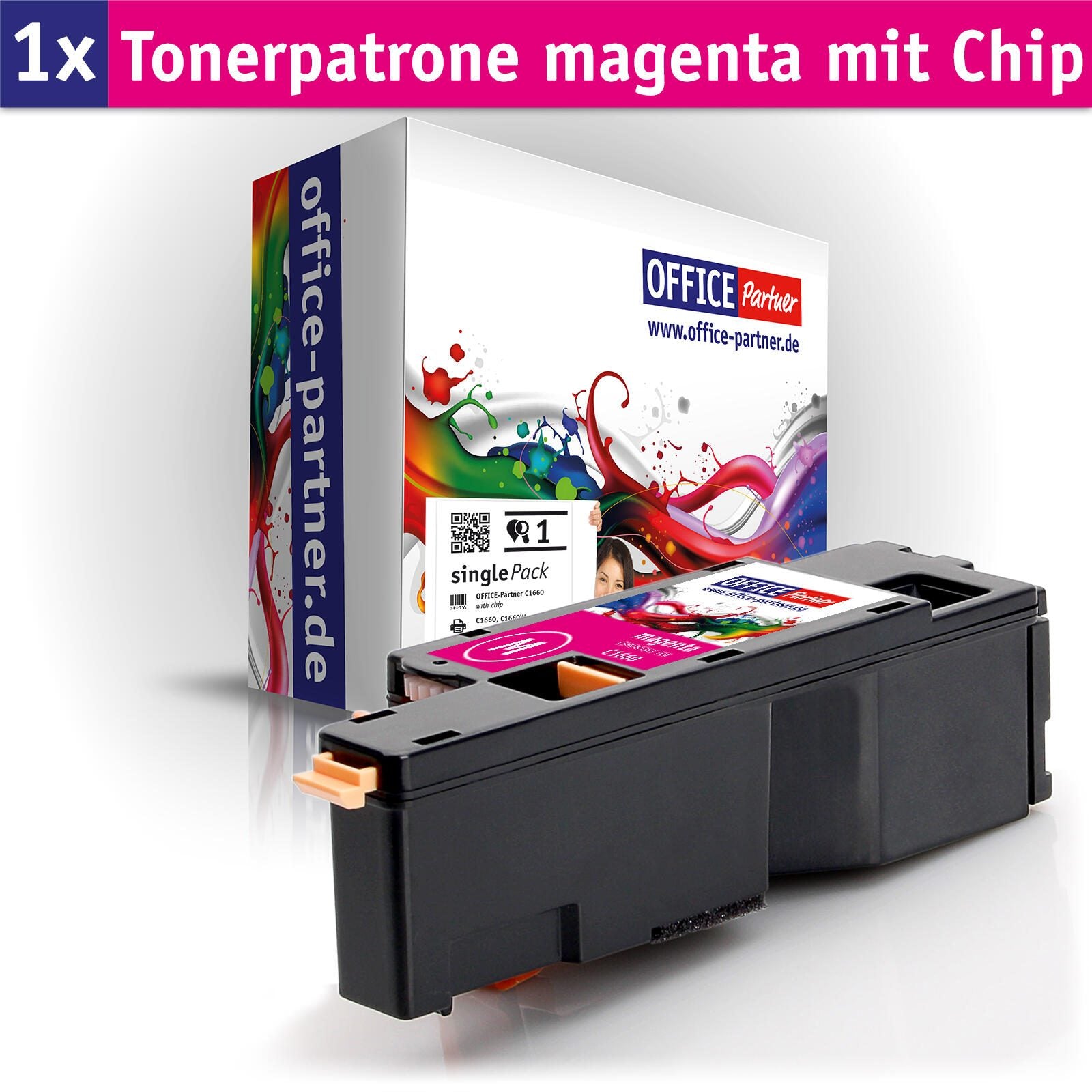 OFFICE-Partner Premium Toner alternativ zu Dell C1660 M - magenta OFFICE-Partner Premium Toner alternativ zu Dell C1660 M - magenta